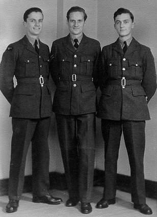 Brothers Brian, Ray and Donald in uniform