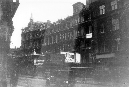 STURTEVANT could be seen across the front of the
												Southern House building alongside Cannon Street Station in the 1940s.